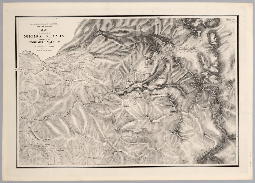 A Portion of the Sierra Nevada adjacent to Yosemite Valley.