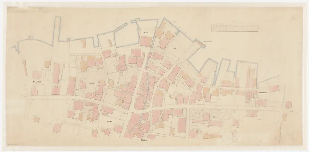 Horgen: Seestrasse und Seeufer vom Meierhof bis zur alten Kanzlei; Situationsplan (Blatt II)