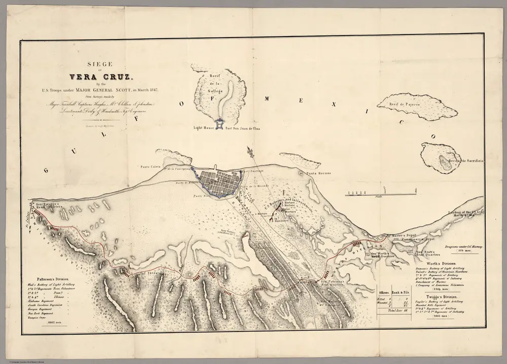 Siege Of Vera Cruz, by the U.S. Troops