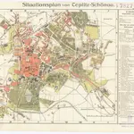 Situationsplan von Teplitz-Schönau