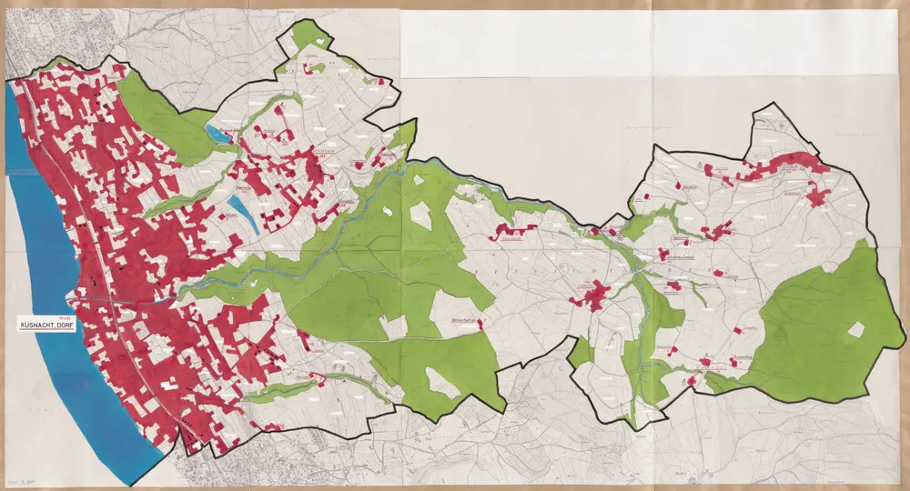 Küsnacht: Definition der Siedlungen für die eidgenössische Volkszählung am 01.12.1960; Siedlungskarte Nr. 43