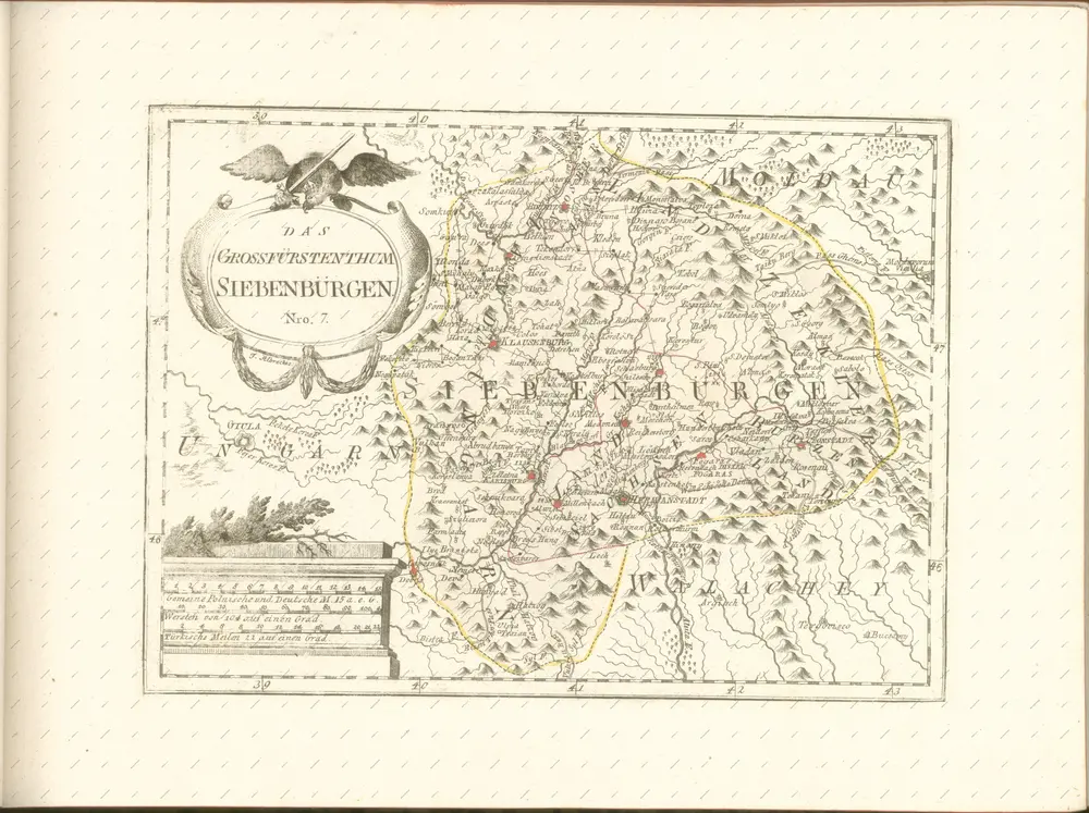 mapa z atlasu "Schauplatz der fünf Theile der Welt :"