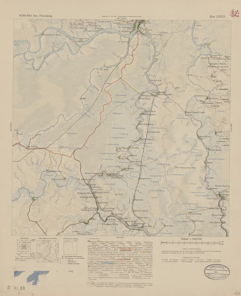 [Oelak Kembahang] / opgenomen [door den Topographischen Dienst] in 1912-1913