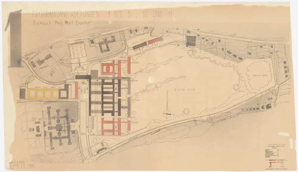 Zürich: Kantonsspital auf dem Burghölzliareal; Projekt 17471; Situationsplan