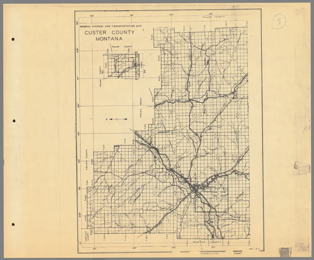 Custer County Montana sheet 1