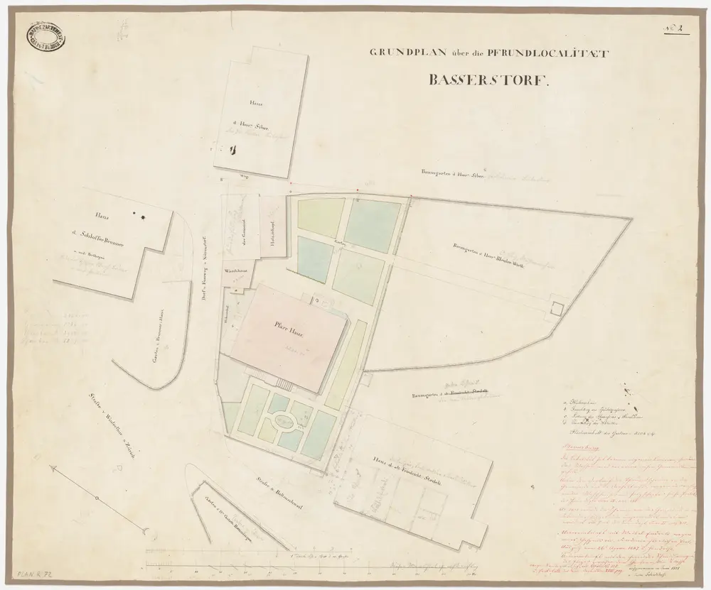 Bassersdorf: Pfrundlokalität mit Pfarrhaus; Grundriss (Nr. 2)