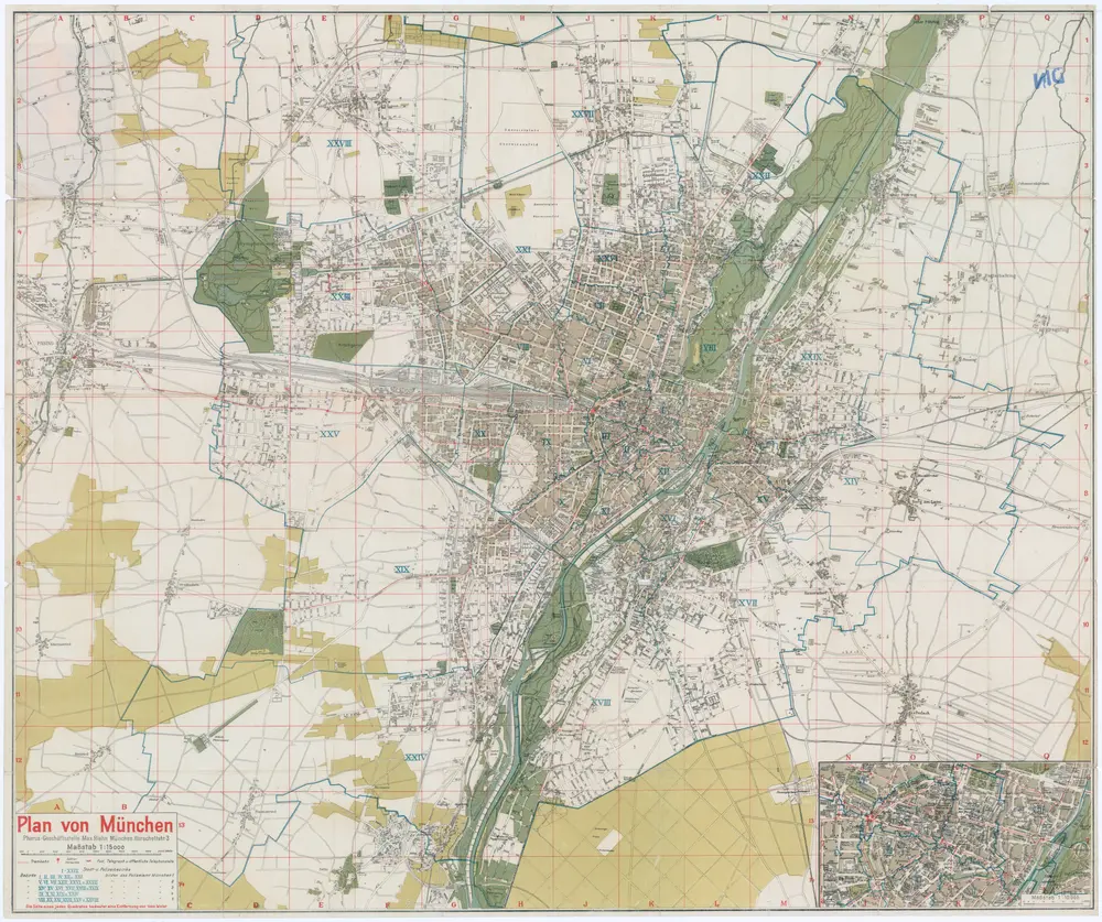 Plan von München