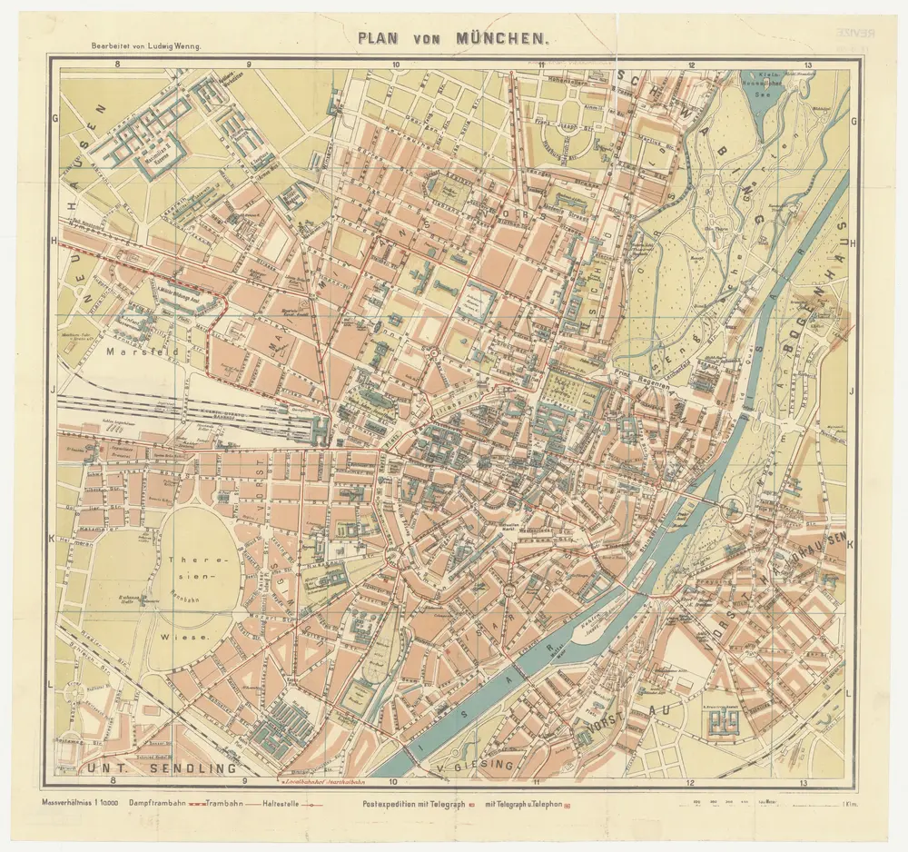 Plan von München