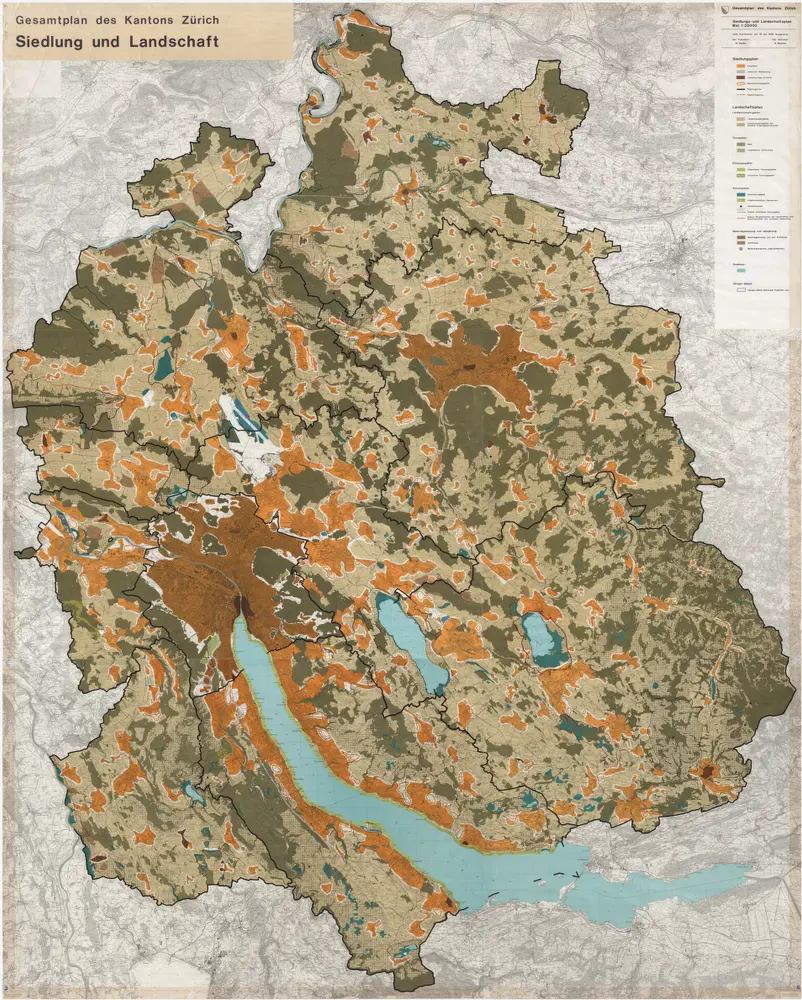 Siedlungs- und Landschaftsplan des Kantons Zürich