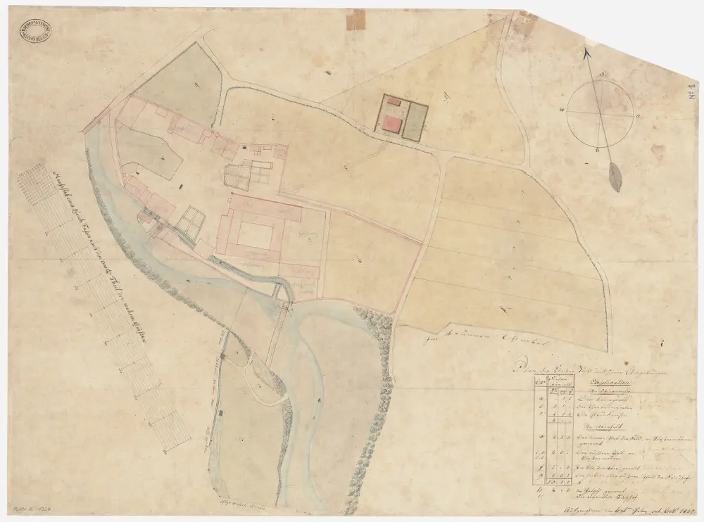 Töss: Kloster und Umgebung; Grundriss (Nr. 1)