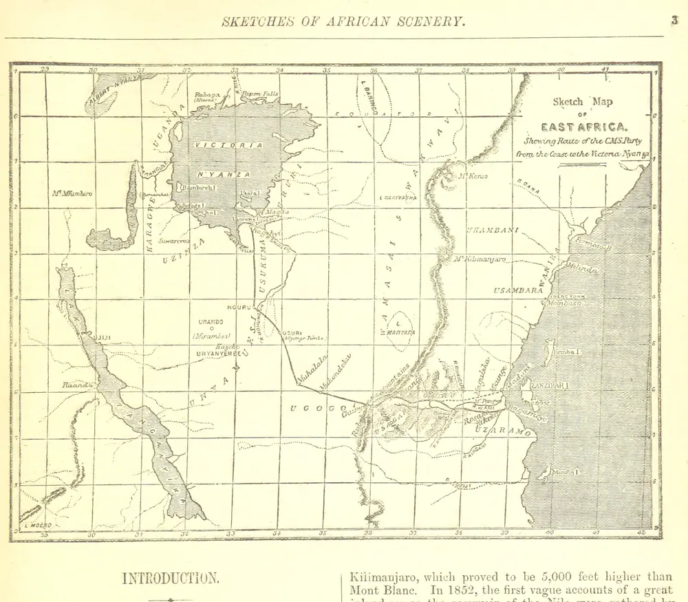 Sketches of African Scenery, from Zanzibar to the Victoria Nyanza, being a series of coloured lithographic pictures, from sketches by ... T. O'Neill. (The larger part of the letterpress is from a journal kept by T. O'Neill.)