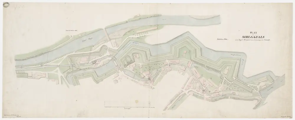 Aussersihl, Zürich: Sihlkanal von der Ziegelbrennerei bis zur Einmündung in die Limmat; Grundriss