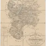 Geographische Karte des ob der ennsischen Salzkammerguts