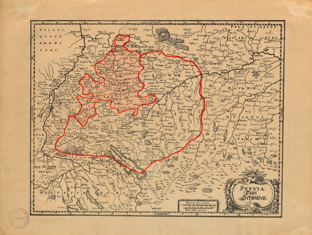 HStAS N 100_Nr. 35_ : "Suevia. Tafel Schwaben"