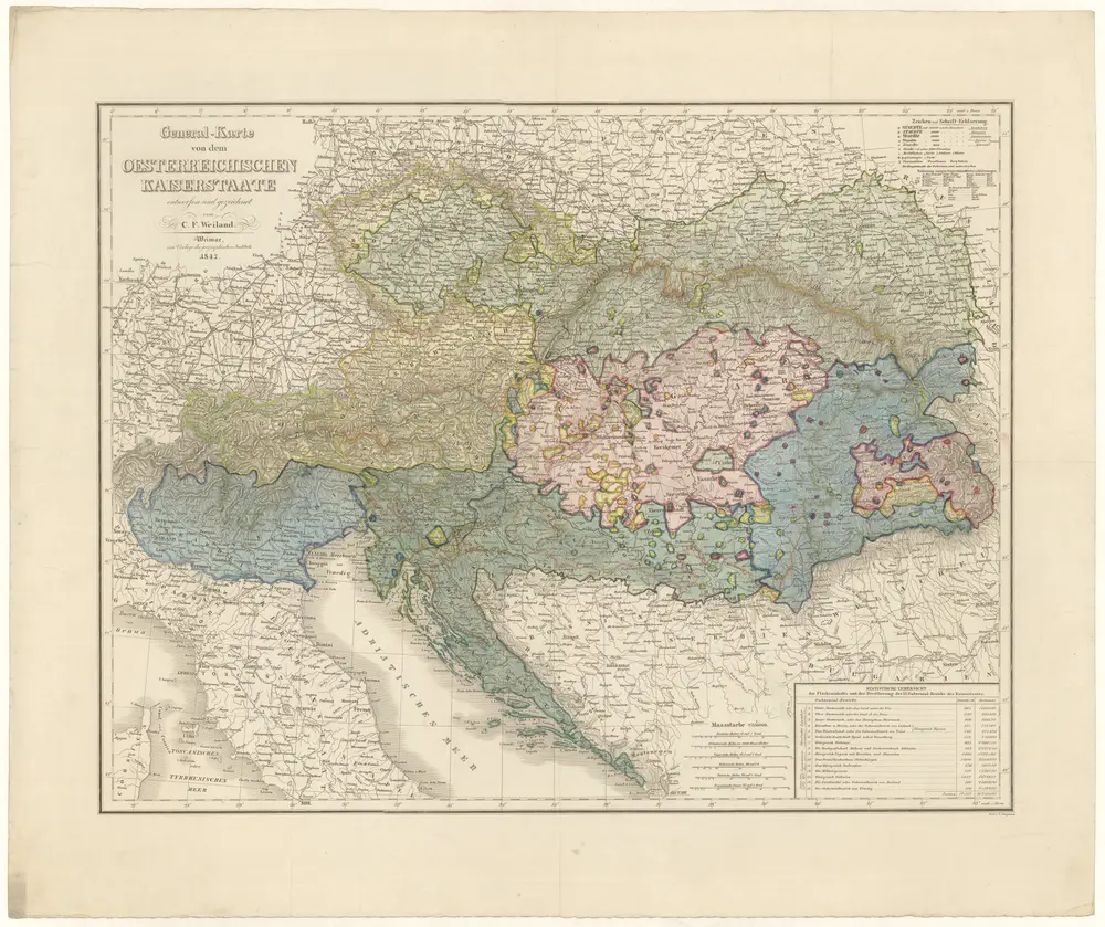 General-Karte von dem Oesterreichischen Kaiserstaate