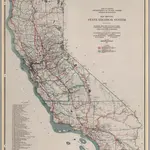 Map Showing State Highway System (California), 1928.