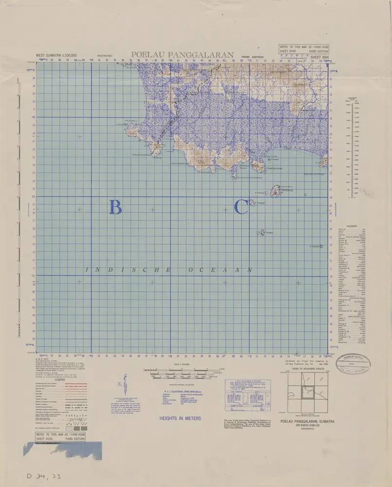 Poelau Panggalaran / prepared under the direction of the Chief of Engineers U.S. Army by the Army Map Service, U.S. Army, 1943