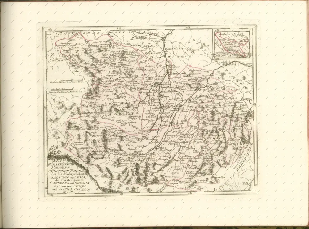 mapa z atlasu "Schauplatz der fünf Theile der Welt :"