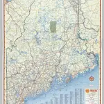 Shell Highway Map of Maine.