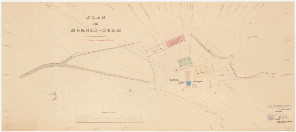 Fischenthal: Hörnli Kulm; Situationsplan