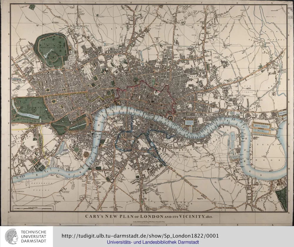 Cary's new plan of London and its vicinity