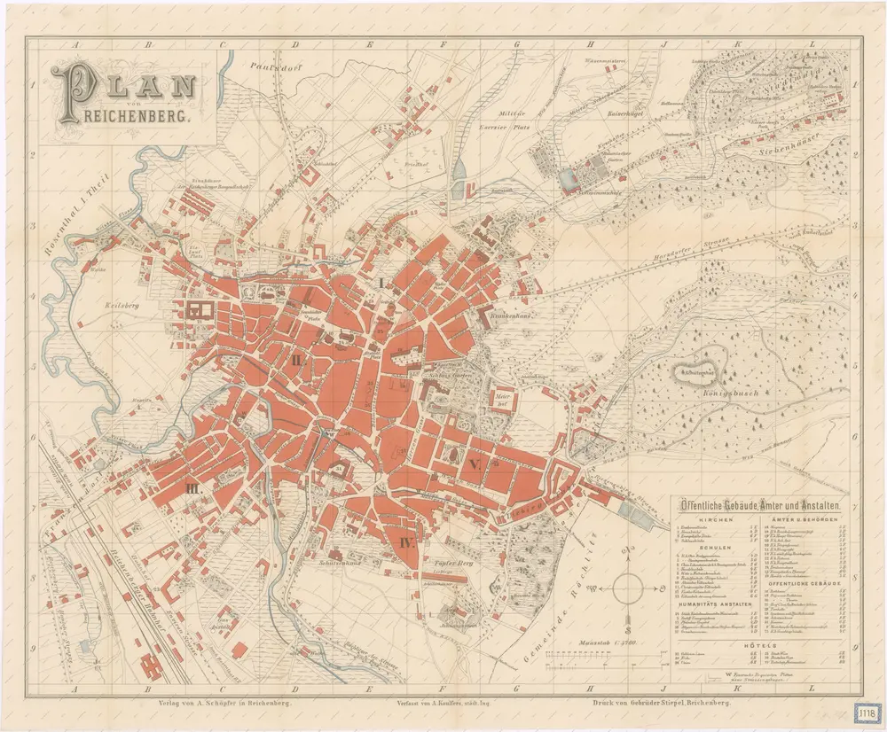 Plan von Reichenberg