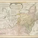 A general map of the middle British colonies in America, viz. Virginia, Maryland, Delaware, Pensilvania, New-Jersey, New York, Connecticut & Rhode-Island, of Aquanishuonigy the country of the confederate Indians comprehending Aquanishuonigy proper ...