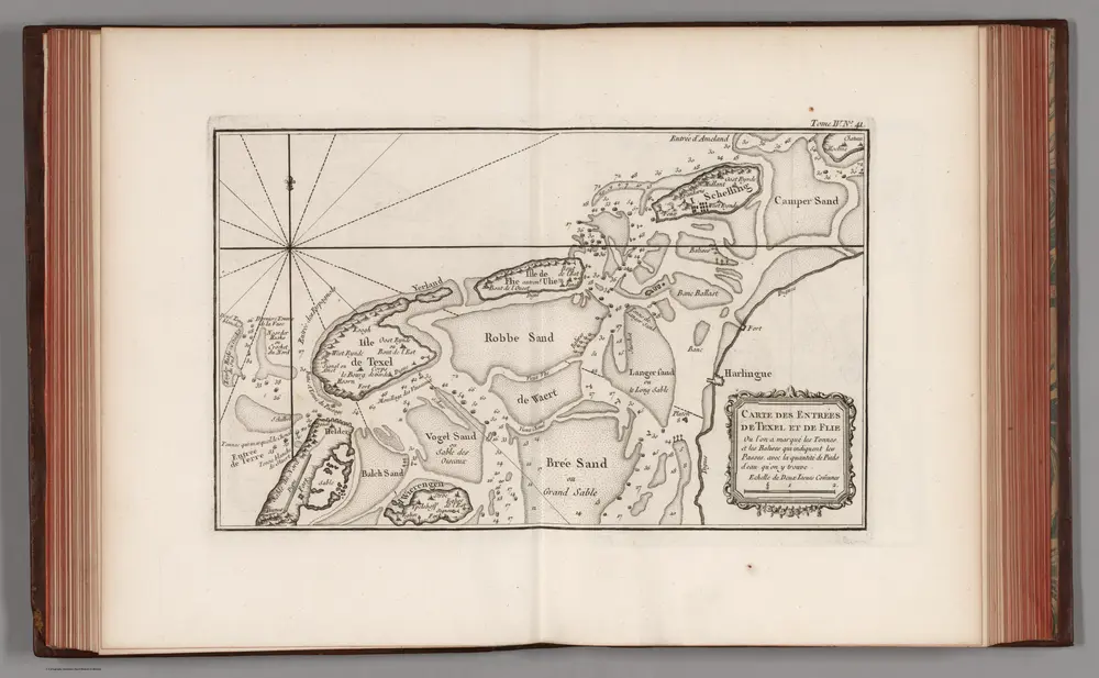 Carte Des Entrees De Texel Et De Flie