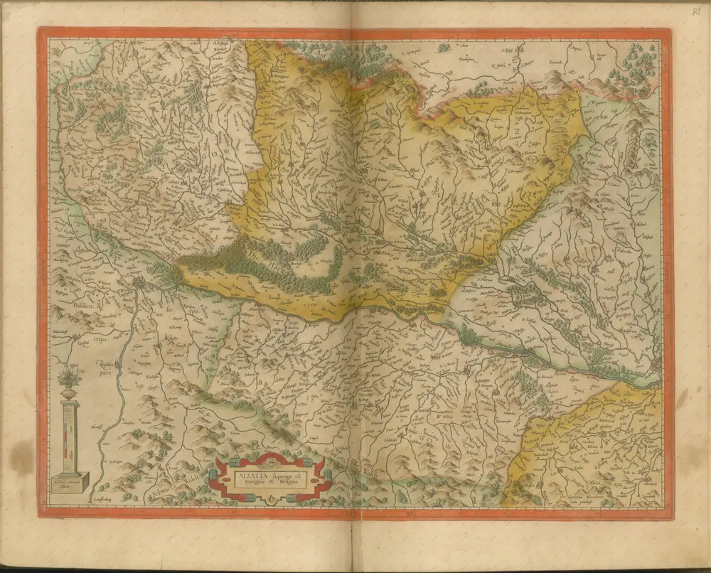 mapa z atlasu "Atlas Sive Cosmographicae Meditationes De Fabrica Mvndi Et Fabricati Figvra. Denuo auctos"