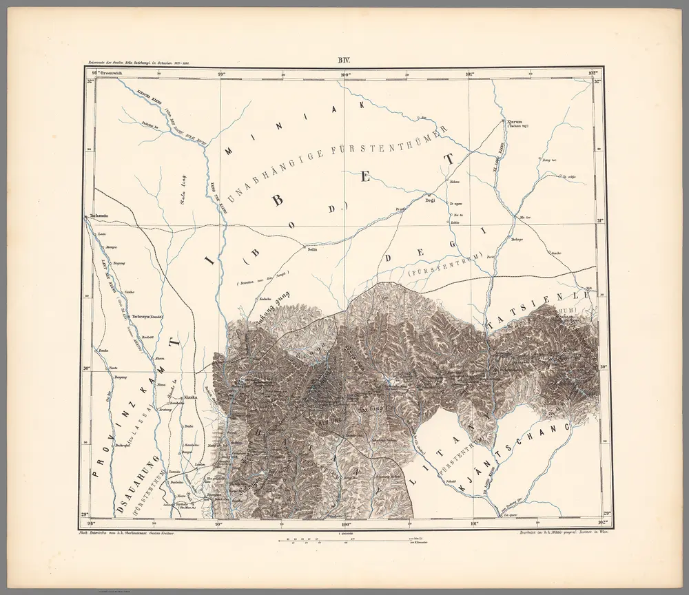 B. IV: Geographical map. Tibet