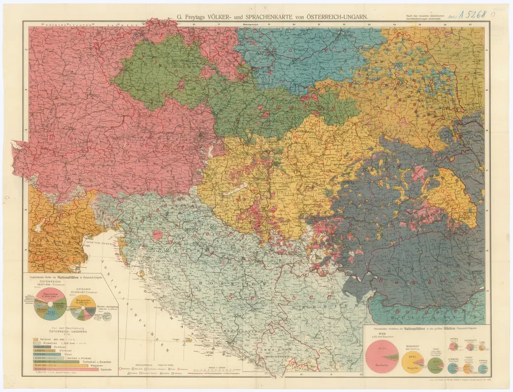 G. Freytag's Völker- und Sprachenkarte von Österreich-Ungarn