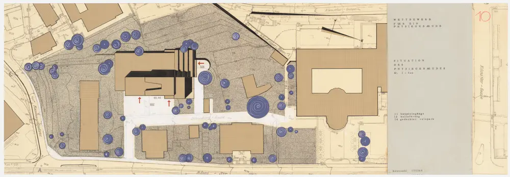 Zürich: Physikgebäude der Universität; Projekt 175369; Situationsplan