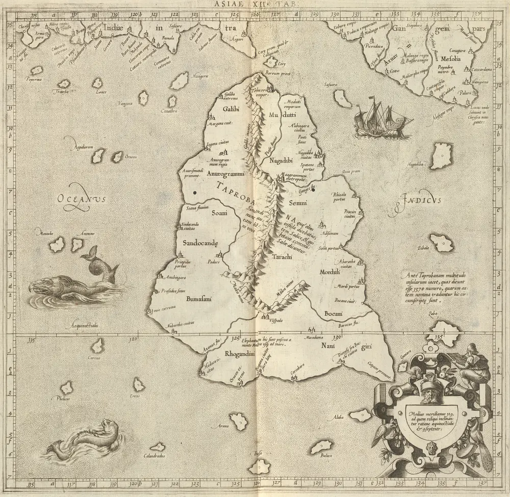 Asiae XII Tab: [Karte], in: CL. Ptolemaei Geographiae Libri Octo, S. 239.