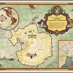 Authorized map of the second Byrd Antarctic expedition