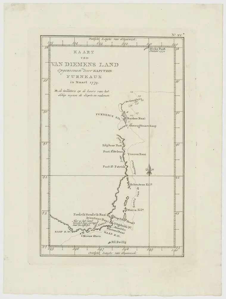 Van Diemensland (gemerkt XV*)