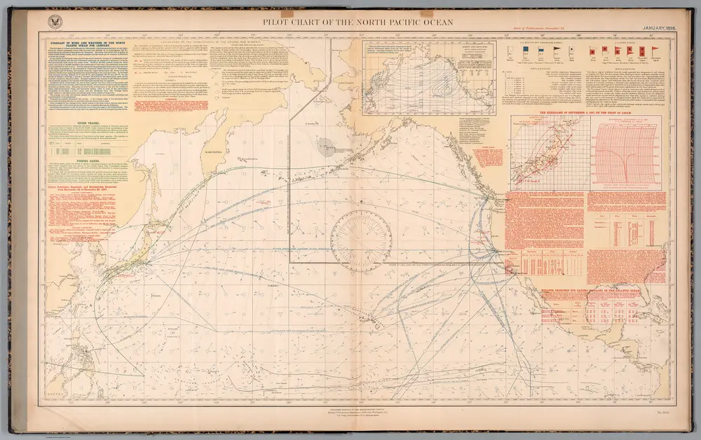 Pilot chart of the North Pacific Ocean : January, 1898.