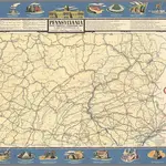 Pennsylvania State Publicity Commission map