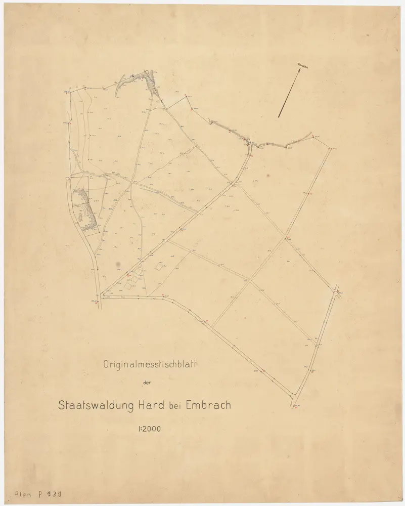 Embrach: Staatswaldung Hard; Grundriss