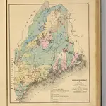 Geological map of Maine.