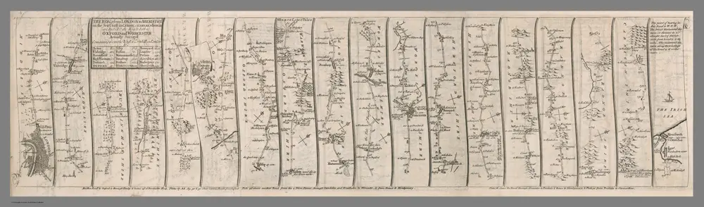 Composite map: 1-3. The road from London to Aberistwith