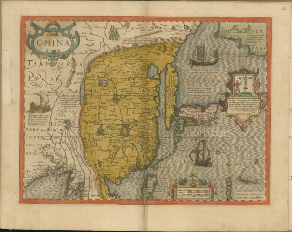 mapa z atlasu "Atlas Sive Cosmographicae Meditationes De Fabrica Mvndi Et Fabricati Figvra. Denuo auctos"