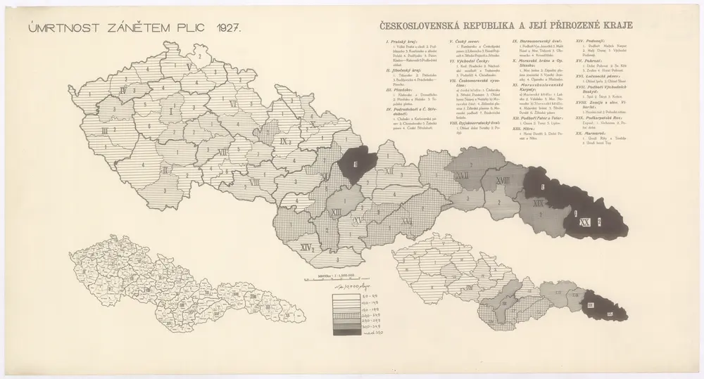 Československá republika a její přirozené kraje