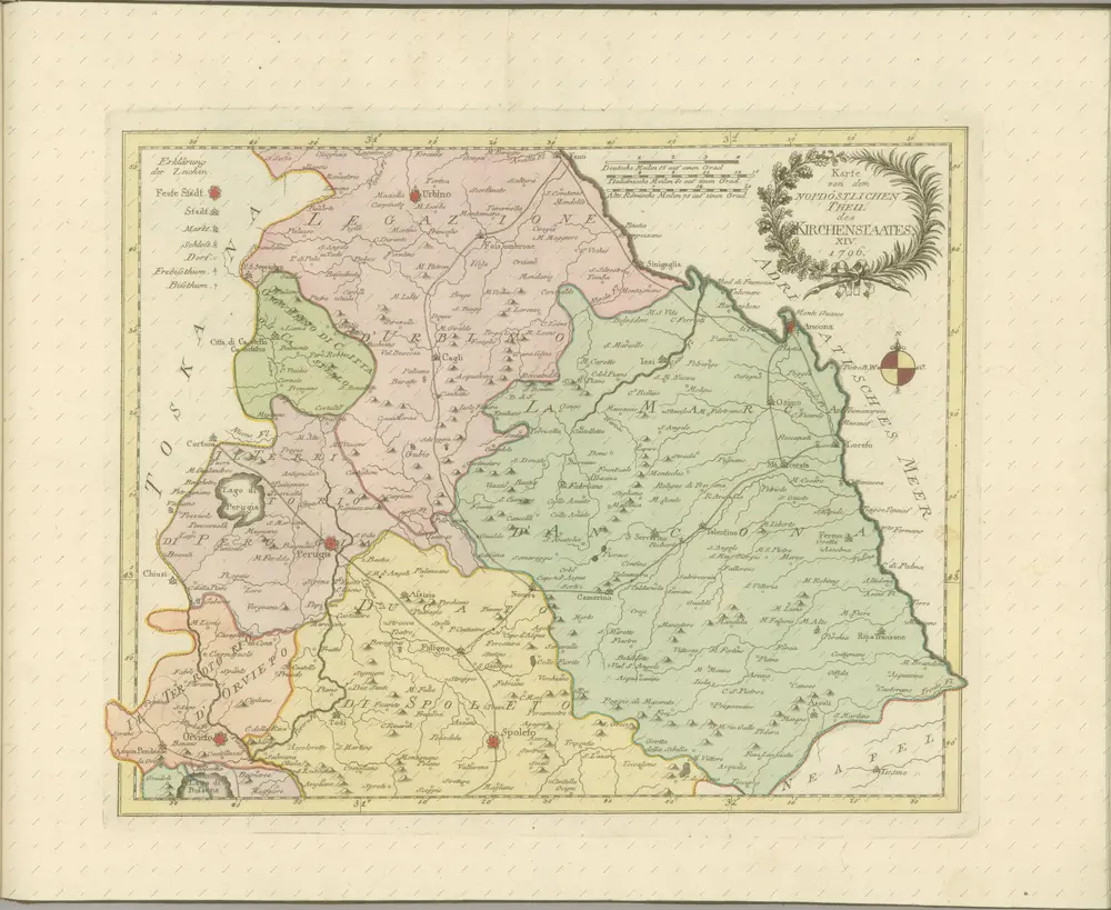 mapa z atlasu "Atlas von Italien"