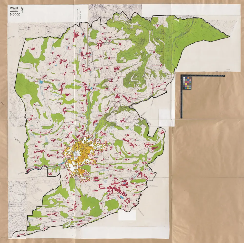 Wald: Definition der Siedlungen für die eidgenössische Volkszählung am 01.12.1960; Siedlungskarte Nr. 59