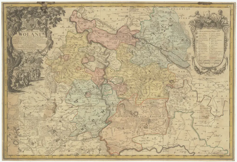 Principatvs Silesiae Wolani in suos circulos, Wohlav, Wintzig, Herrnstadt, Rützen, Steinav und Ravden divisi