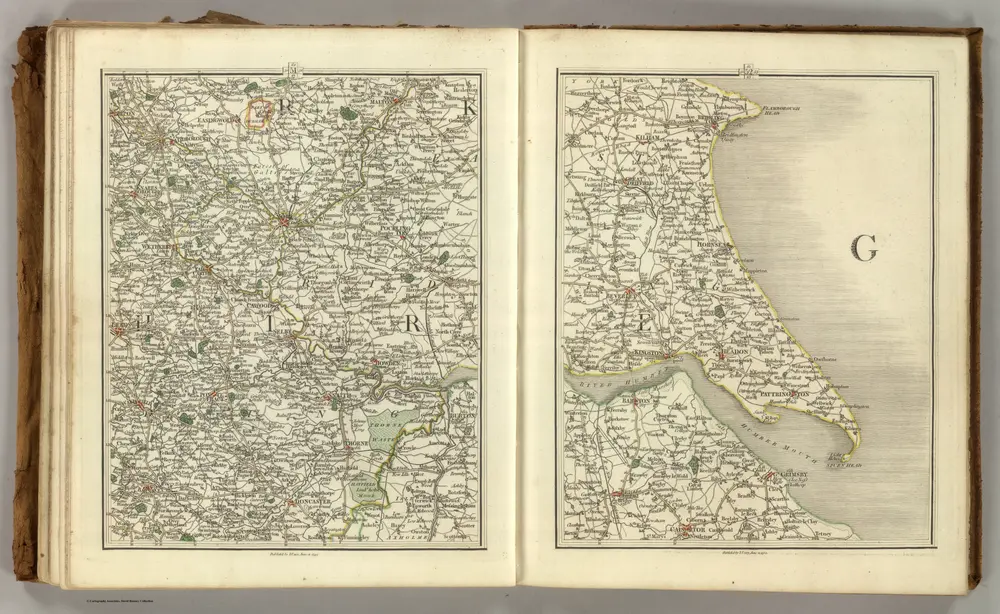 Sheets 51-52.  (Cary's England, Wales, and Scotland).