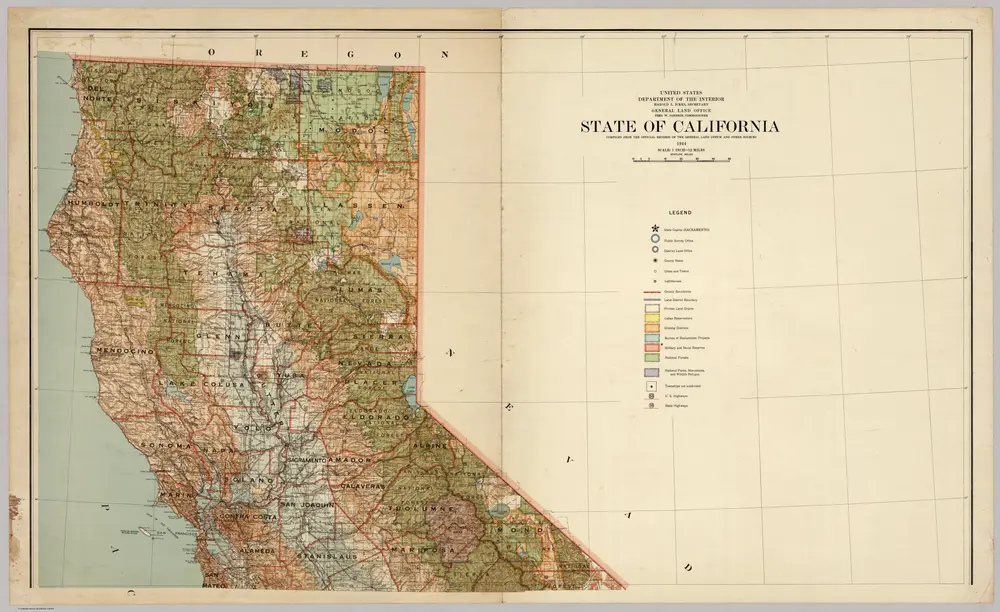 State Of California (north sheet), 1944