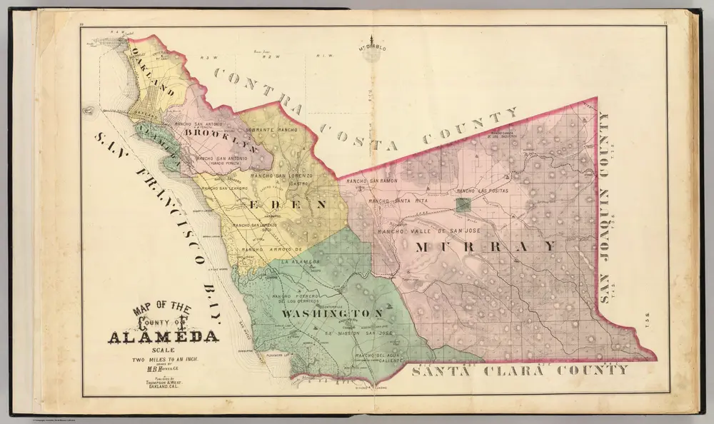 Alameda County map.