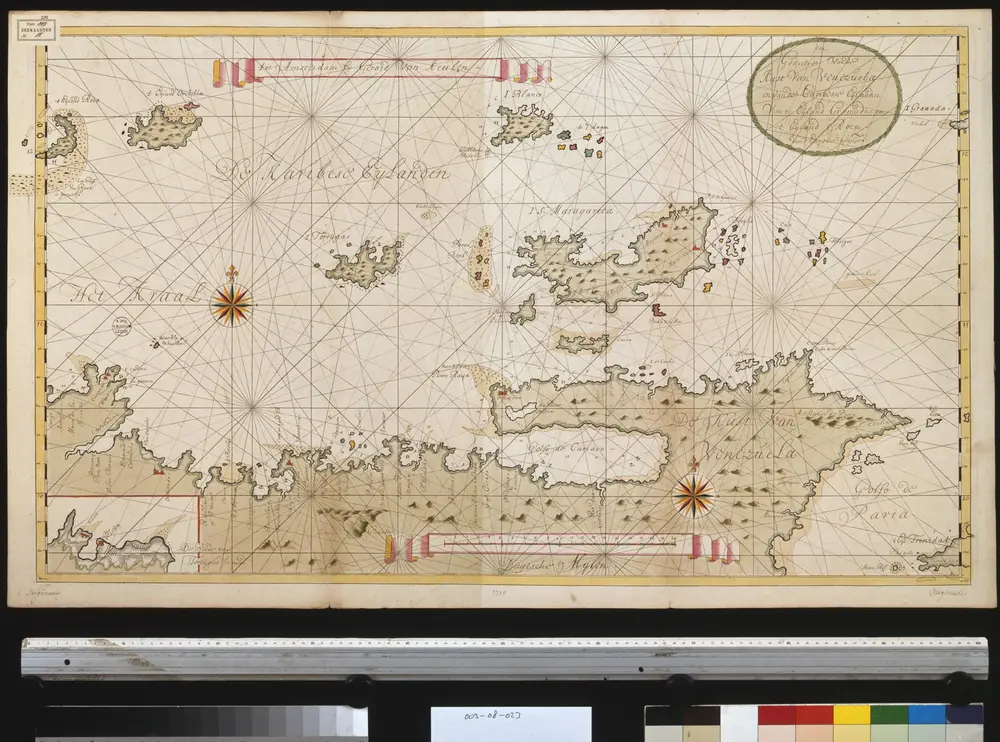 Een gedeelte van de kust van Venezuela en van de Caribesse Eijlanden van t eijland Granada tot t eijland Roca door d Engelse afgeteek(end)