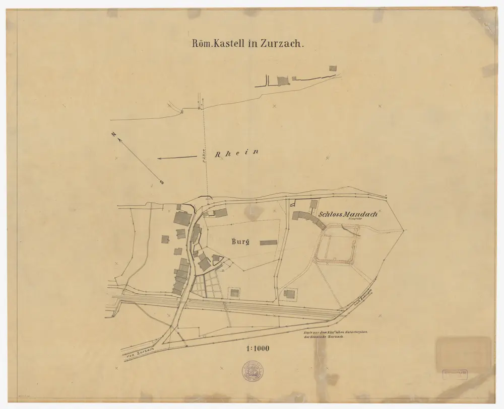 Zurzach AG: Römisches Kastell; Grundriss